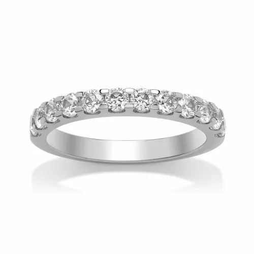 Claw Set Diamond Wedding Ring - All Metals (TBCSRRCBW) 